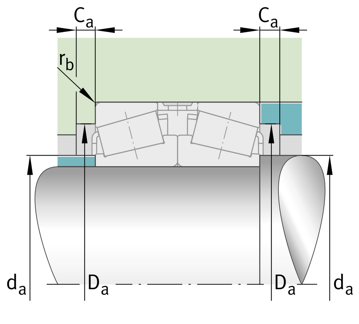 Комплект конического роликоподшипника FAG 32944-DF-J30PC-A400-450
