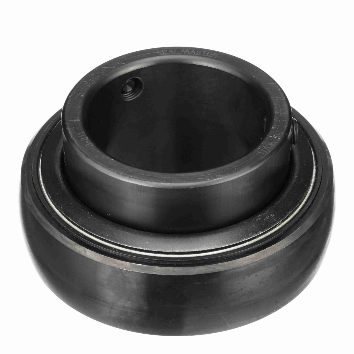 Sealmaster Mounted Insert Only Ball Bearing - 52100 Bearing Steel, Black Oxided - Setscrew Lock - 2-211