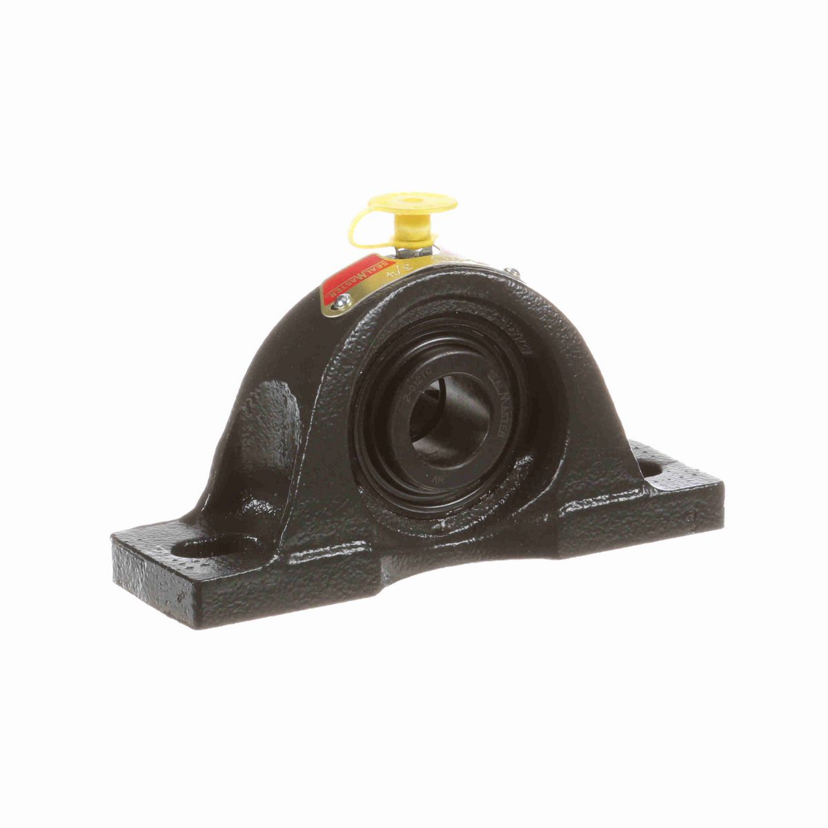 Sealmaster Mounted Cast Iron Two Bolt Low Base Pillow Block Ball Bearing - 52100 Bearing Steel, Black Oxided - Concentric Lock - NPL-12TC