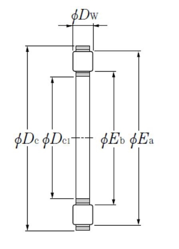 Упорный цилиндрический роликоподшипникs NTN K81211T2