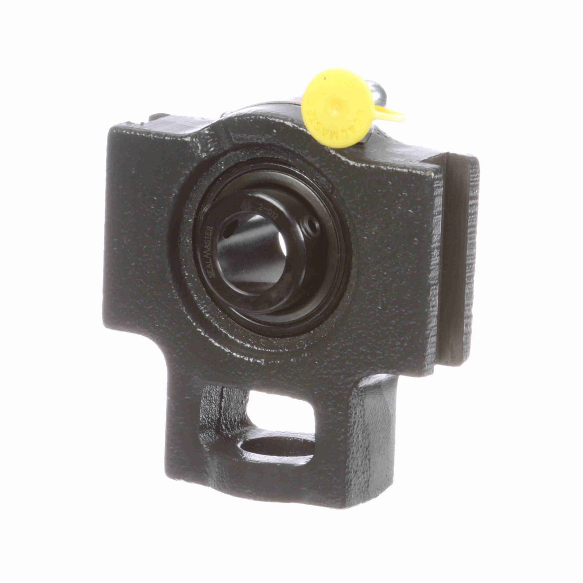 Sealmaster Mounted Cast Iron Wide Slot Take Up Ball Bearing - 52100 Bearing Steel, Black Oxided - Setscrew Lock - ST-12