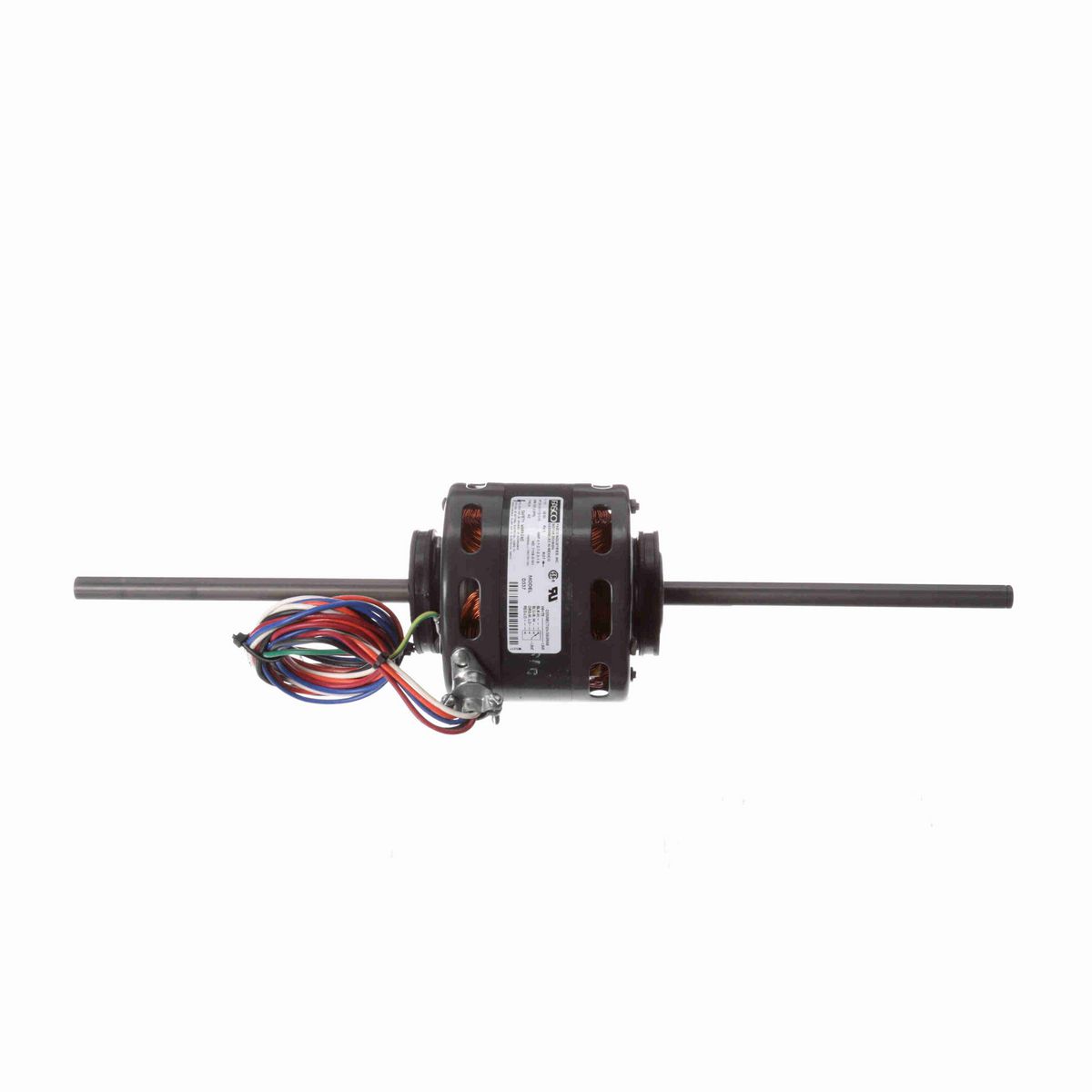 FASCO Fan Coil & Air Conditioner Motor, 1/8-1/10-1/12-1/15 HP, 1 Ph, 60 Hz, 115 V, 1550 RPM, 4 Speed, 4.4" Diameter, OAO - D337