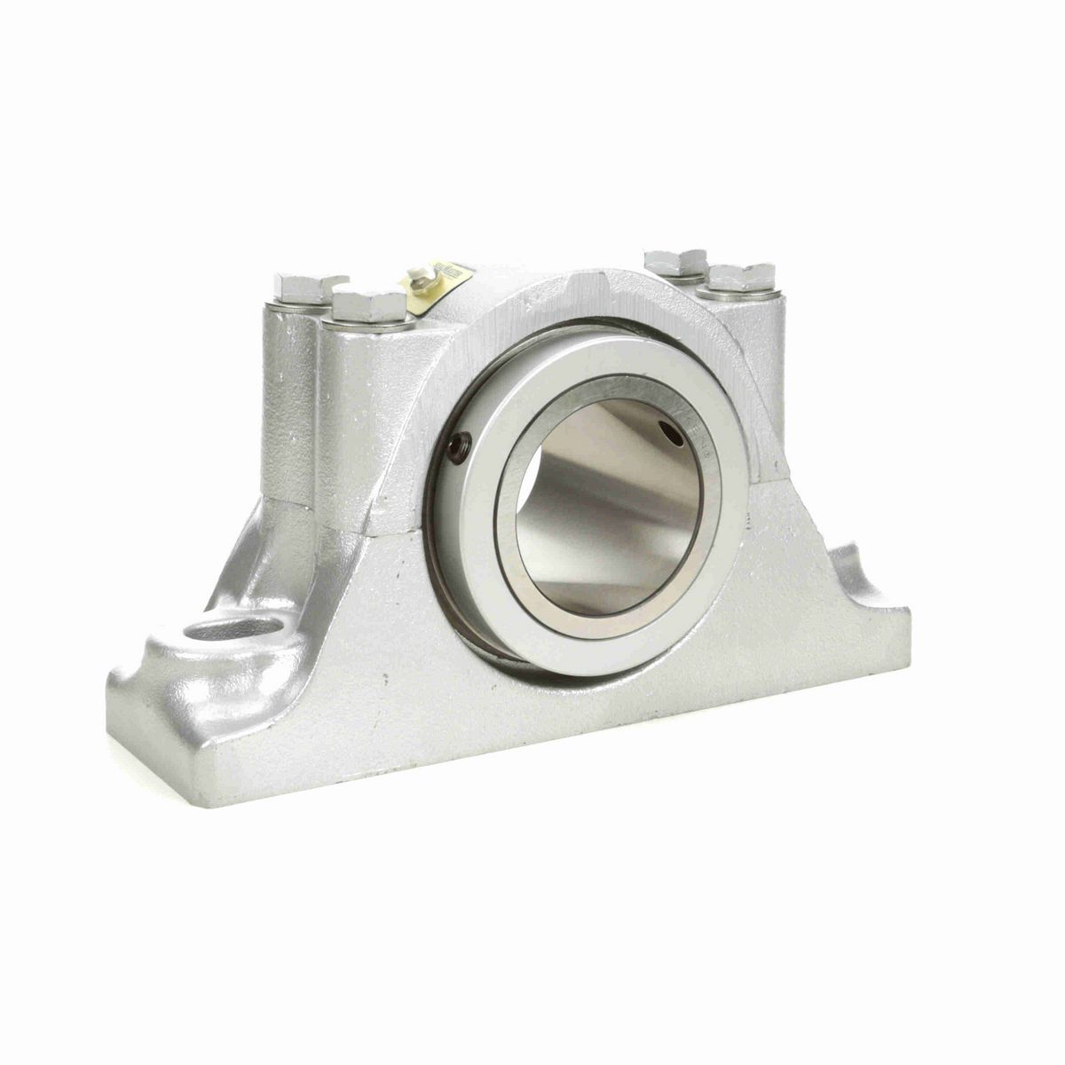 Sealmaster Mounted Flouropolymer Coated Cast Iron Two Bolt Pillow Block Tapered Roller - 52100 Bearing Steel - Double Collar Mount Lock - Corrosion Resistant - RPB 303-C2 CR