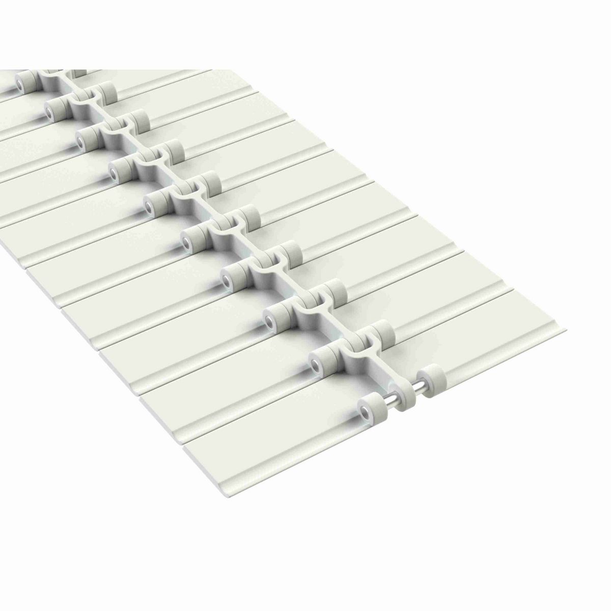 Rexnord 820 Straight Running Solid Top, Material: White High Performance, Width: 7.5in, Pitch: 1.5in - 81403665