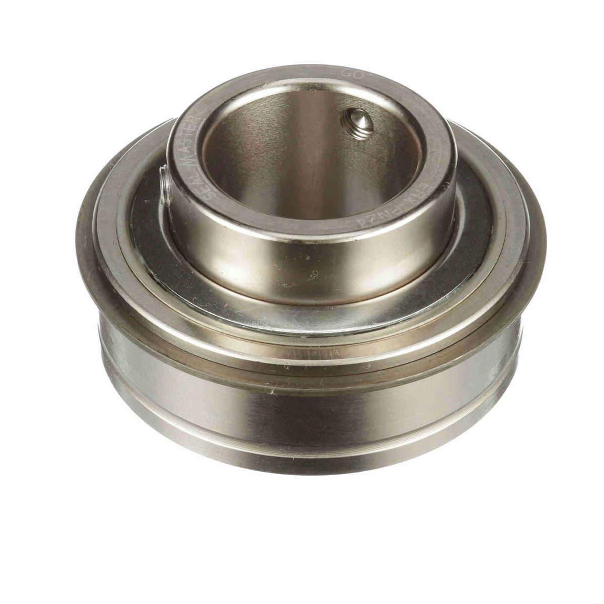 Sealmaster Mounted Insert Only Ball Bearing - 52100 Bearing Steel, Phosphorus Nickel Coated - Setscrew Lock - Corrosion Resistant - ERX-PN24
