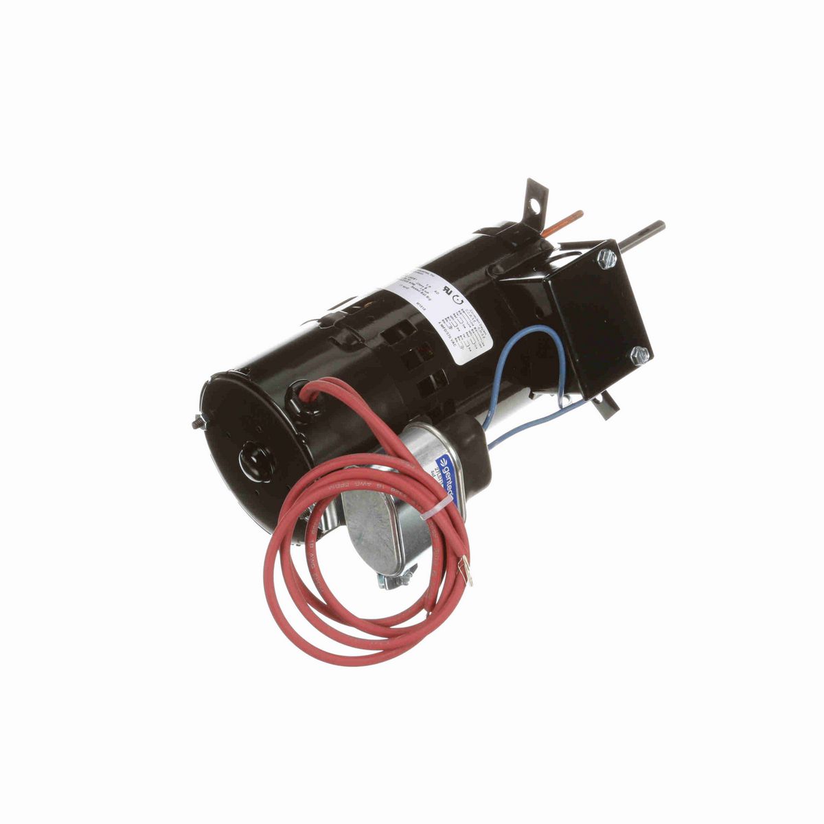 FASCO Draft Inducer Motor, 1/9 HP, 1 Ph, 60 Hz, 230 V, 3000/2500 RPM, 1 Speed, 3.3" Diameter, OAO - D412