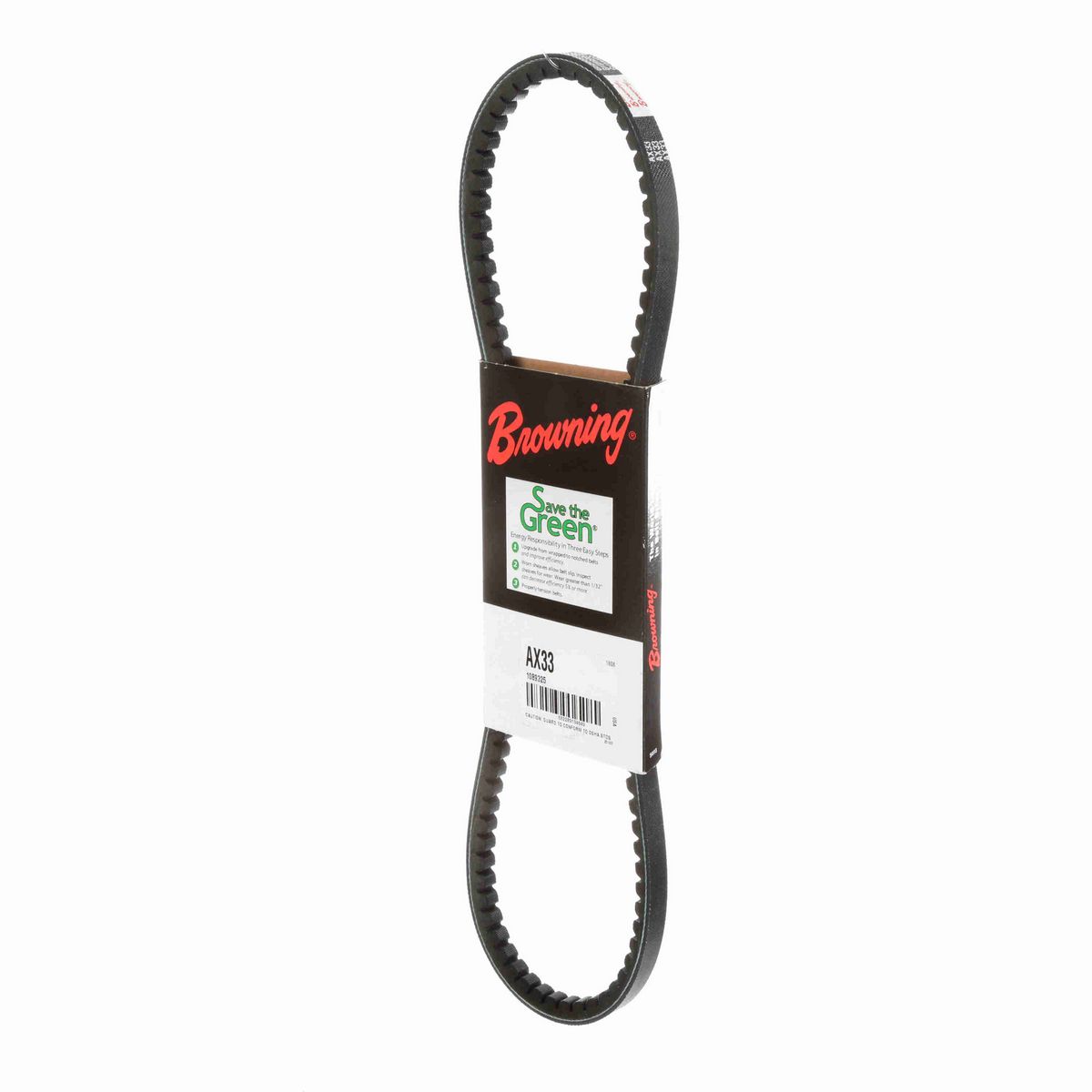Browning EPDM Notched Belt 98% Efficient - AX33