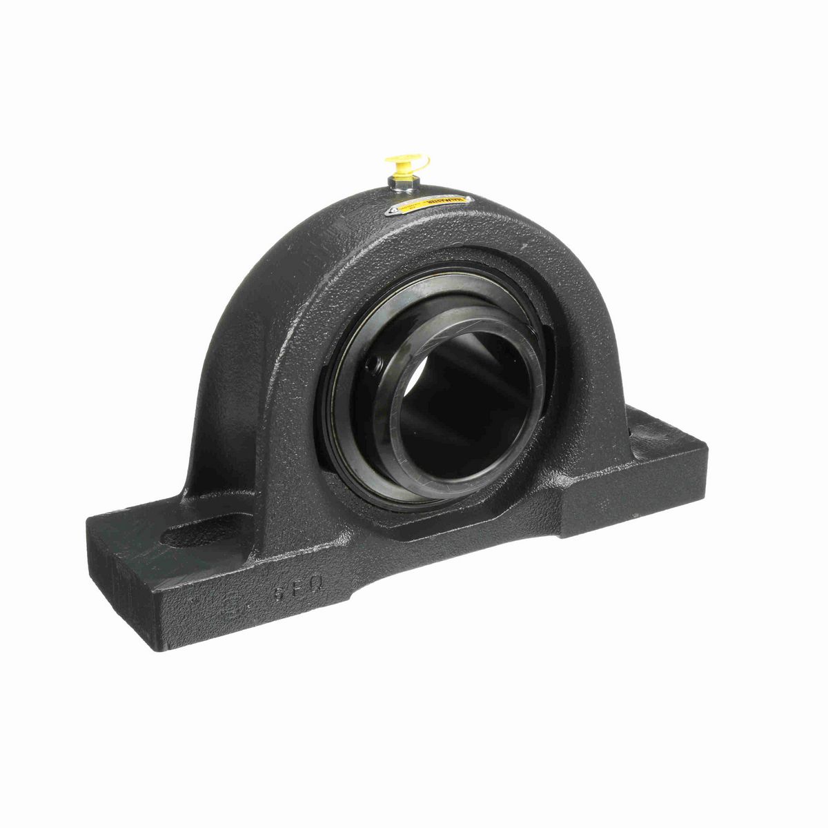 Sealmaster Mounted Cast Iron Two Bolt Pillow Block Ball Bearing - 52100 Bearing Steel, Black Oxided - Double Setscrew Lock - Air Handling Housing Fit, Noise Tested - MPD-47 CXU