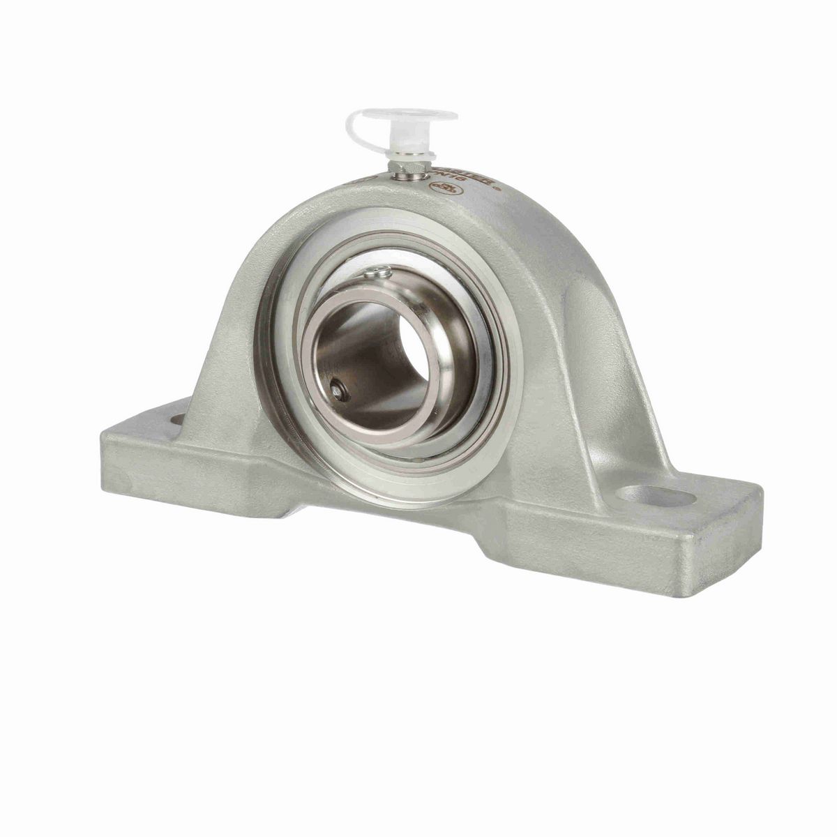Sealmaster Mounted Stainless Steel Two Bolt Pillow Block Ball Bearing - 52100 Bearing Steel, Phosphorus Nickel Coated - Setscrew Lock - Corrosion Resistant - CRPS-PN16