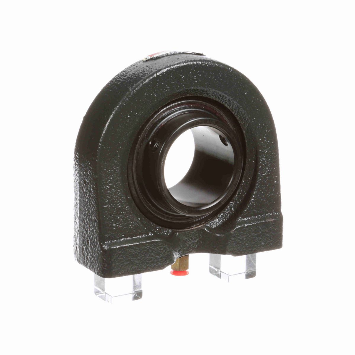 Sealmaster Mounted Cast Iron Tapped Base Pillow Block Ball Bearing - 52100 Bearing Steel, Black Oxided - Setscrew Lock - PVR-2431