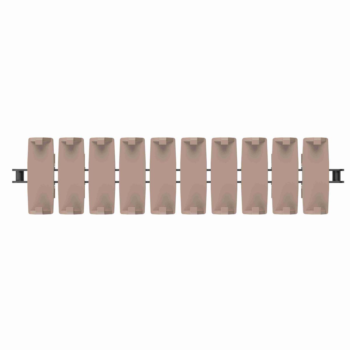 Rexnord 1873TAB SideGrip™ Side-flexing, Material: Tan Low Friction, Width: 3.75in, Pitch: 1.5in - 114-676-1