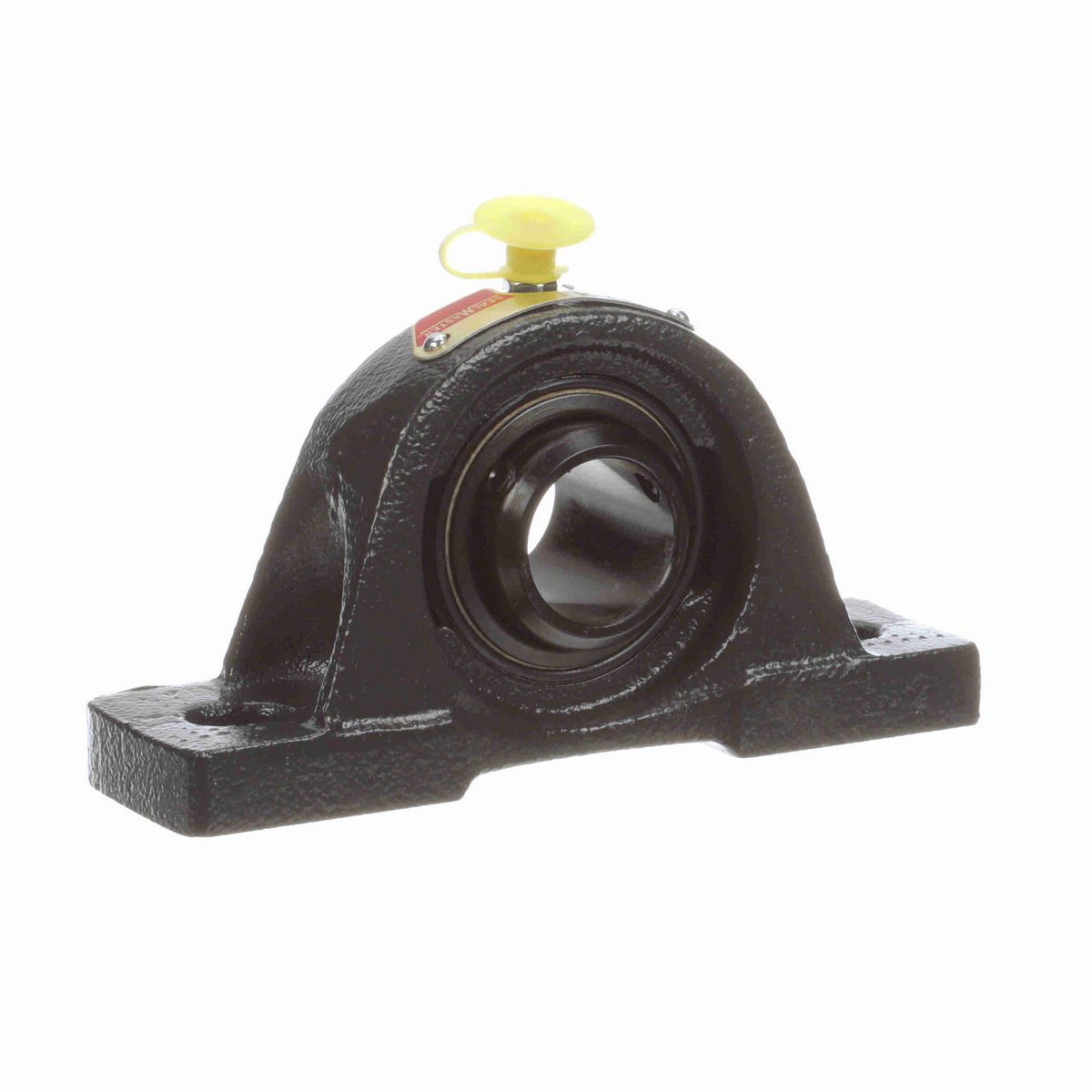 Sealmaster Mounted Cast Iron Two Bolt Pillow Block Ball Bearing - 52100 Bearing Steel, Black Oxided - Double Setscrew Lock - NPD-16