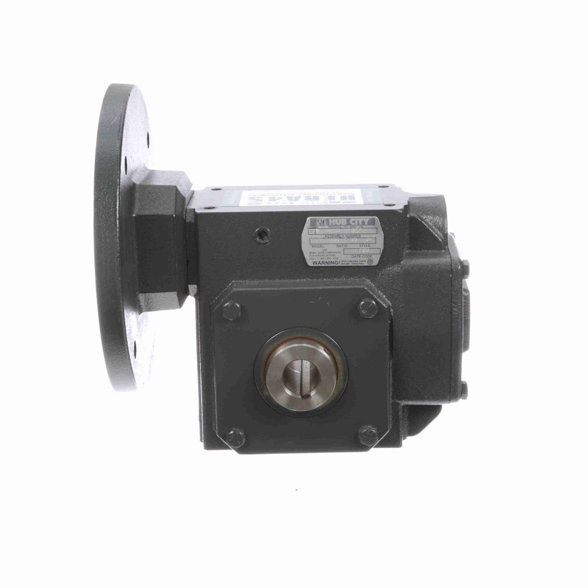 Hub City HERA Gear Reducer HERA Cast Iron Helical-Hypoid Reducer - HERA45ES 7.80 182TC 1.000