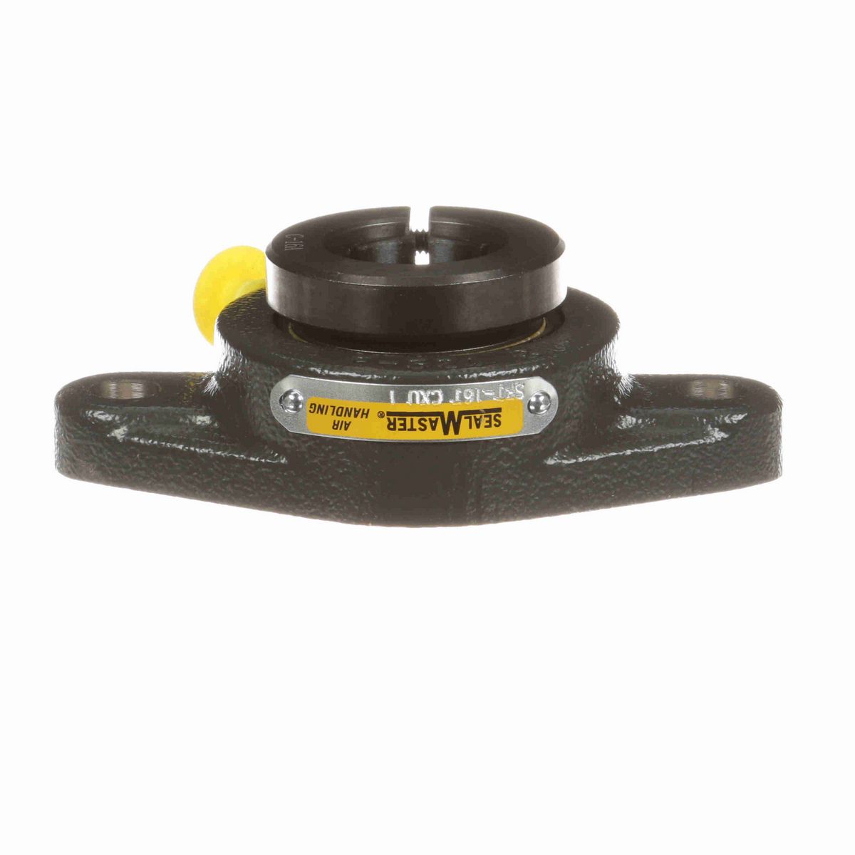 Sealmaster Mounted Cast Iron Two Bolt Flange Ball Bearing - 52100 Bearing Steel, Black Oxided - Concentric Lock - Air Handling Housing Fit, Noise Tested - SFT-16T CXU