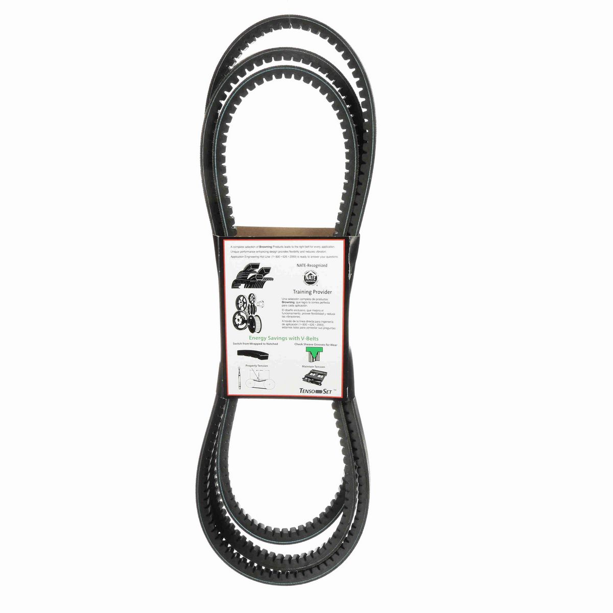 Browning EPDM Notched Belt 98% Efficient - BX133