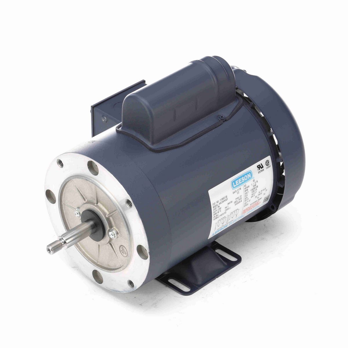 LEESON Jet Pump Motor, 1 HP, 1 Ph, 60 Hz, 115/230 V, 3600 RPM, 56J Frame, TEFC - 113957.00