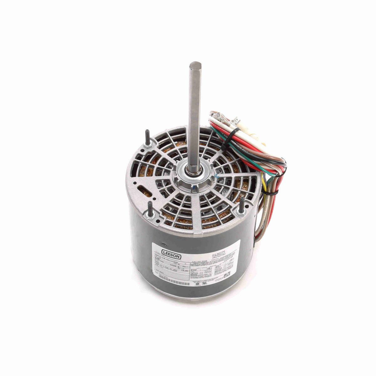 LEESON Fan and Blower Motor, 0.75 HP, 1 Ph, 60 Hz, 460 V, 1200 RPM, 48Z Frame, OPAO - X039
