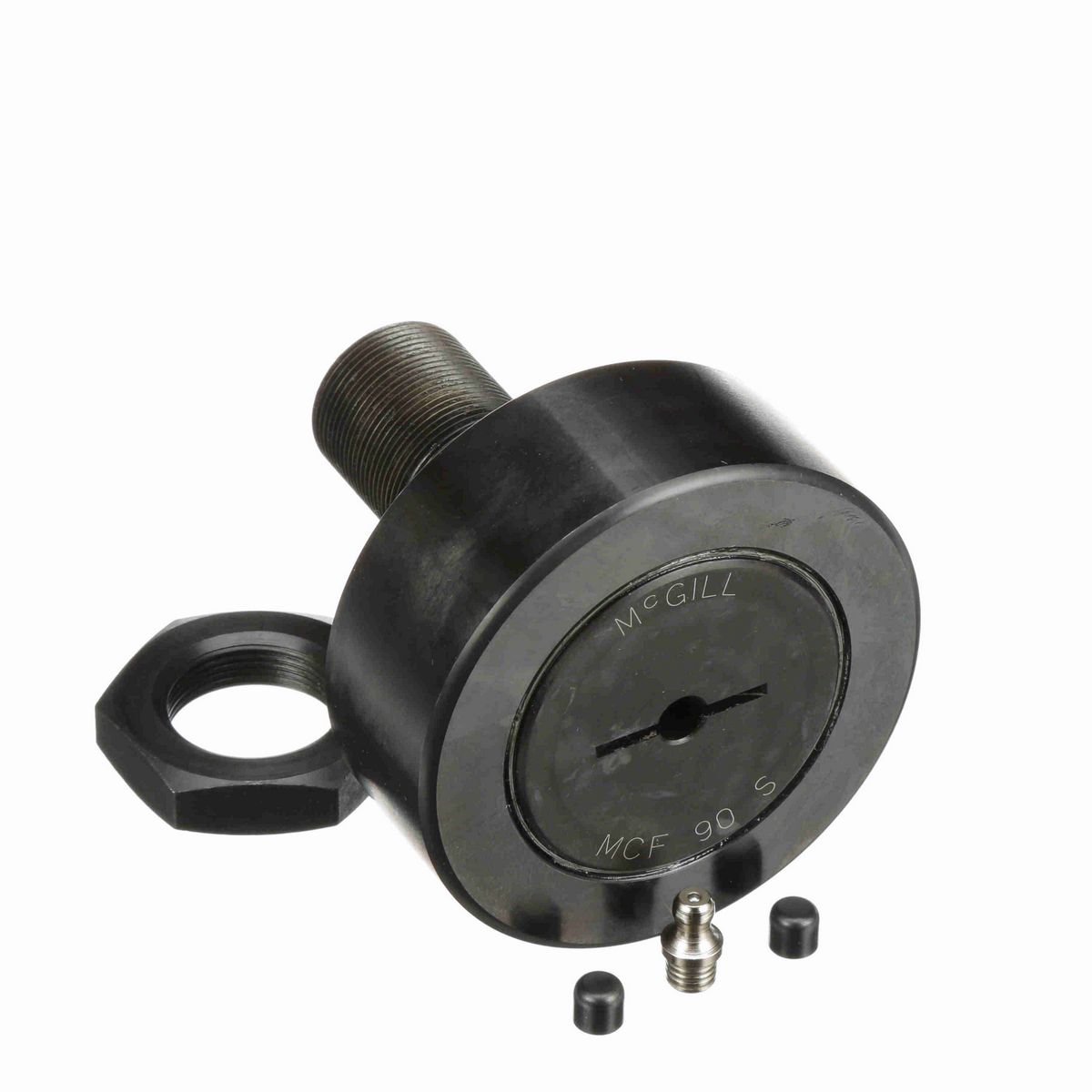 Опорный ролик с цапфой McGill CAMROL MCF 90 S, бочкообразный, с уплотнением, со шлицем под отвёртку, метрический