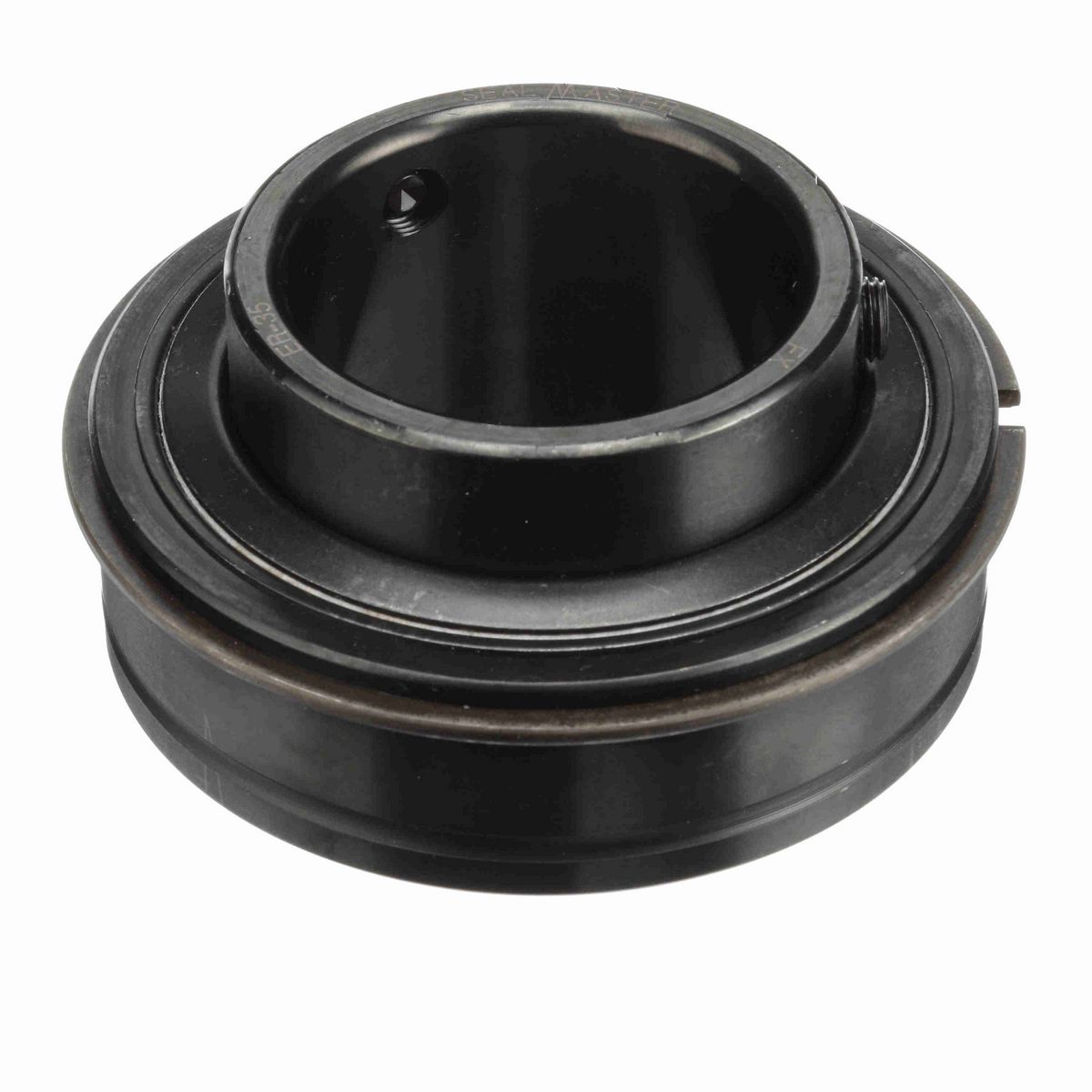 Sealmaster Mounted Insert Only Ball Bearing - 52100 Bearing Steel, Black Oxided - Setscrew Lock - ER-35
