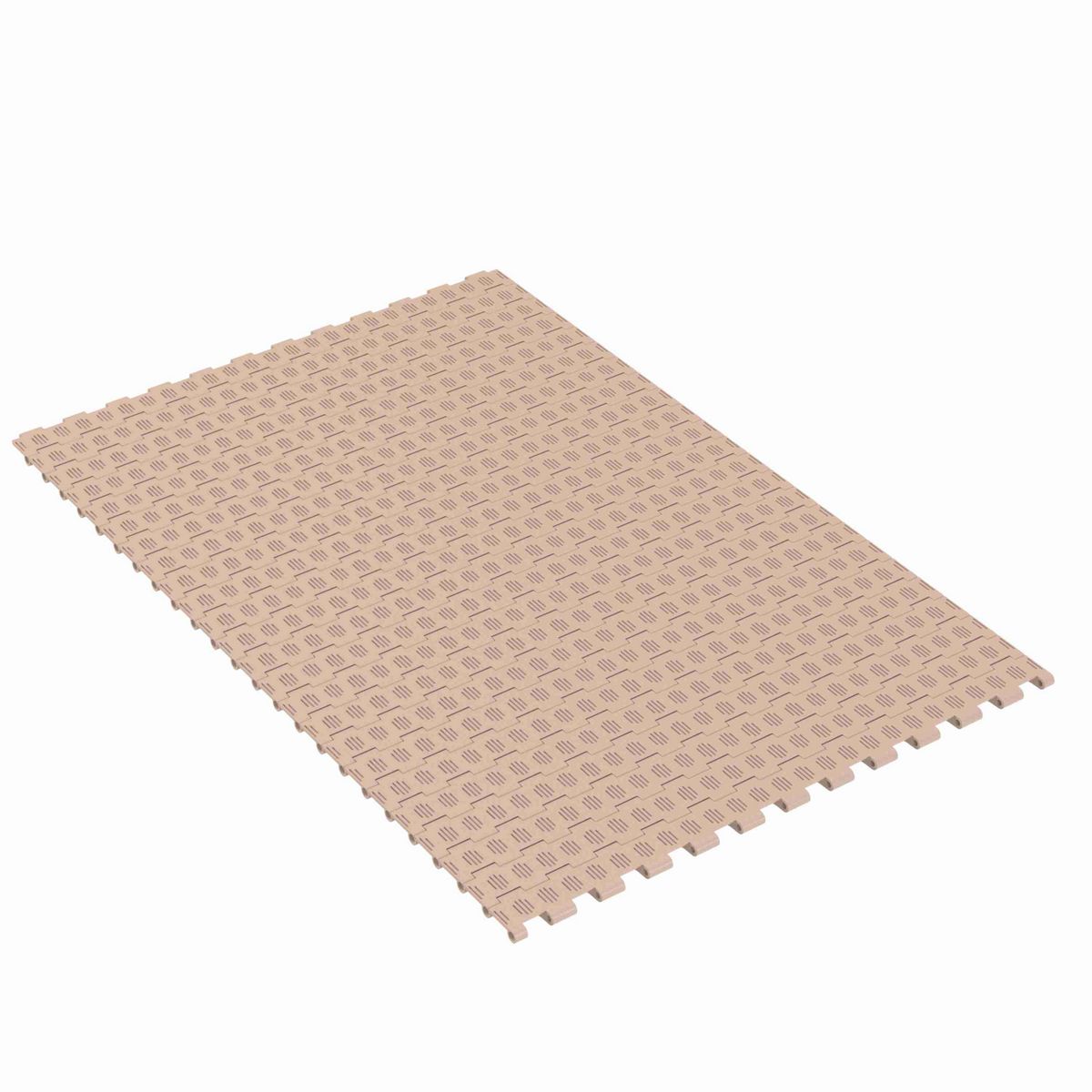 Rexnord 4706 Straight Running Flush Grid, Material: Tan Low Friction, Width: 12in, Pitch: 1.5in - LF4706-12