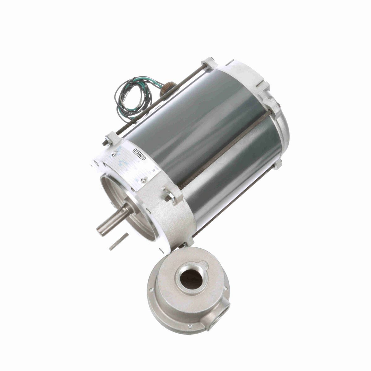 LEESON Explosion Proof Motor, 0.25 HP, 3 Ph, 60 Hz, 575 V, 1800 RPM, 56C Frame, EPNV - G842