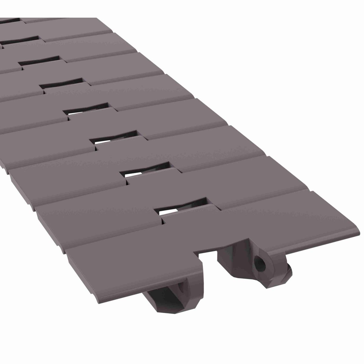 Rexnord 880TAB BO Side-flexing Solid Top Tight Radius, Material: Brown High Performance, Width: 4.5in, Pitch: 1.5in - 81410922