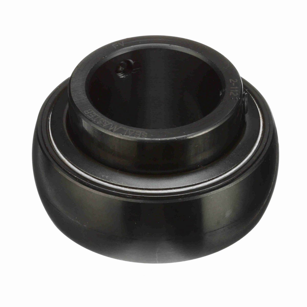 Sealmaster Mounted Insert Only Ball Bearing - 52100 Bearing Steel, Black Oxided - Setscrew Lock - 2-112