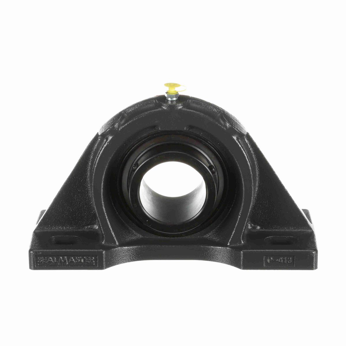 Sealmaster Mounted Cast Iron Four Bolt Pillow Block Ball Bearing - 52100 Bearing Steel, Black Oxided - Setscrew Lock - MFP-47C