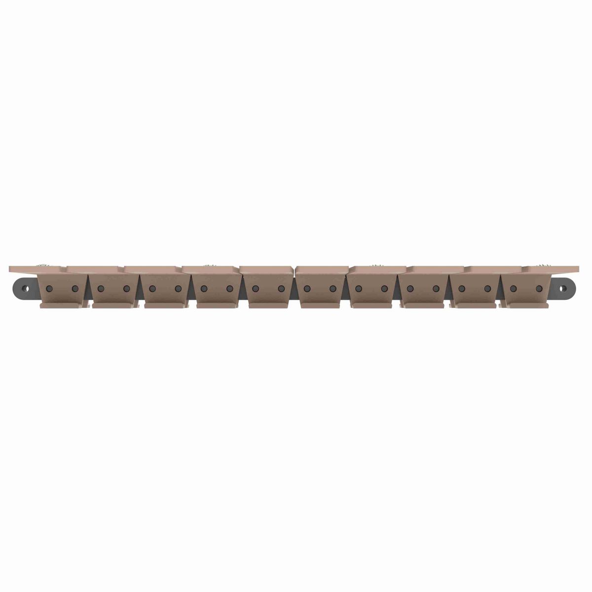 Rexnord 1873TAB SuperGrip™ Side-flexing SuperGrip™, Material: Tan Low Friction, Width: 10in, Pitch: 1.5in - 81443815