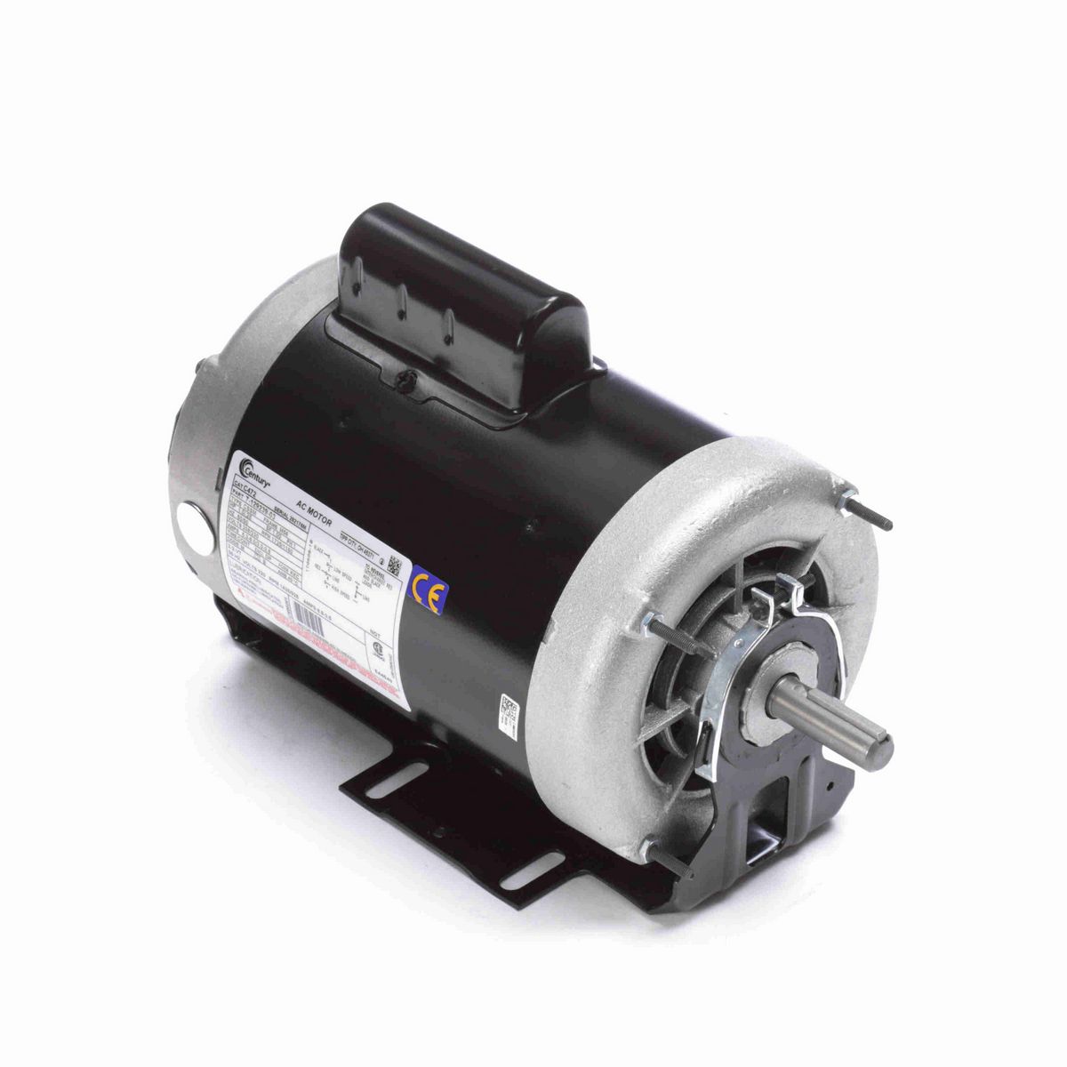 Century Fan and Blower Motor, 1.0/.28 HP, 1 Ph, 60 Hz, 208/230 V, 1800 RPM, M56 Frame, DP - C472
