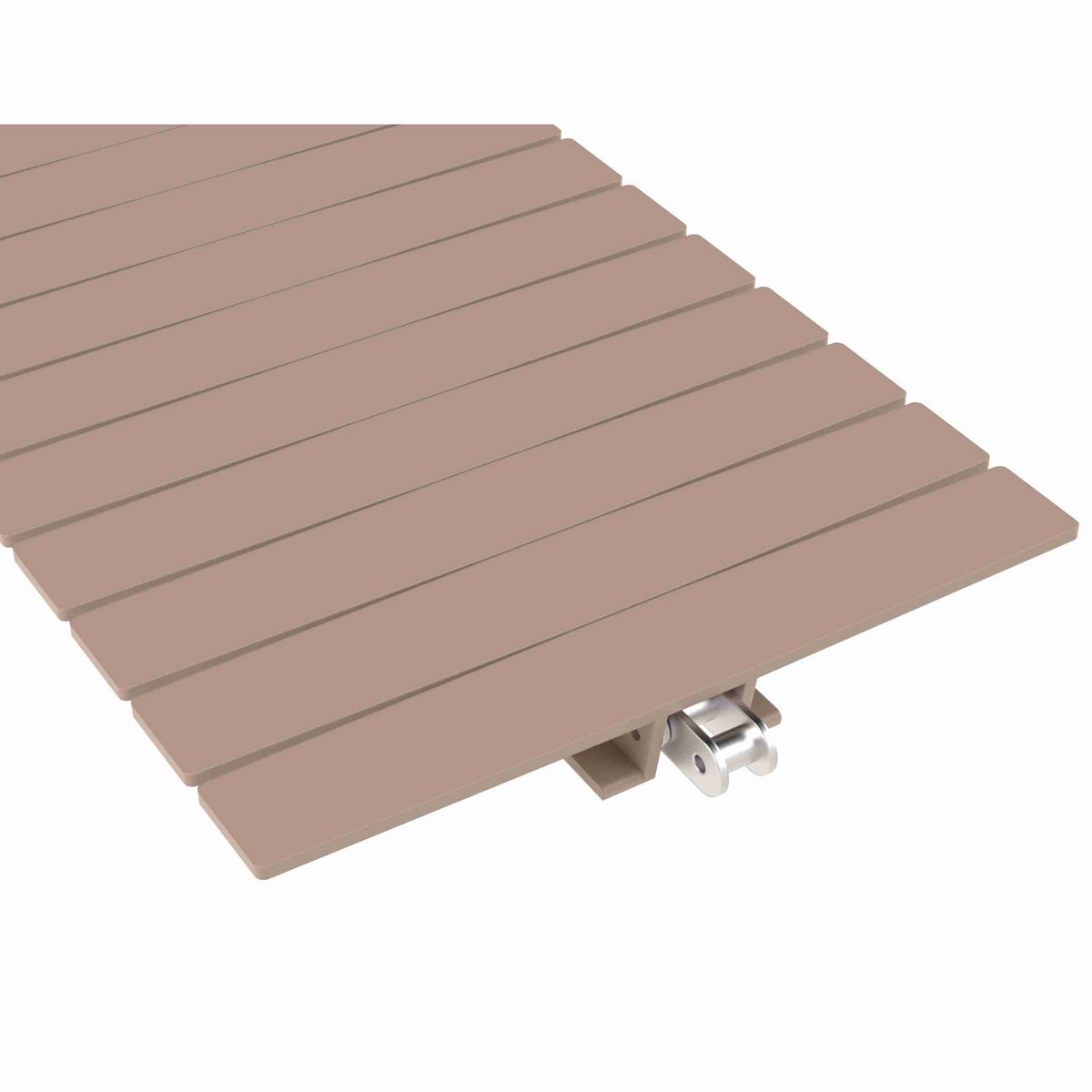Rexnord 1873TAB Side-flexing Solid Top, Material: Tan Low Friction, Width: 10in, Pitch: 1.5in - LF1873SSK10