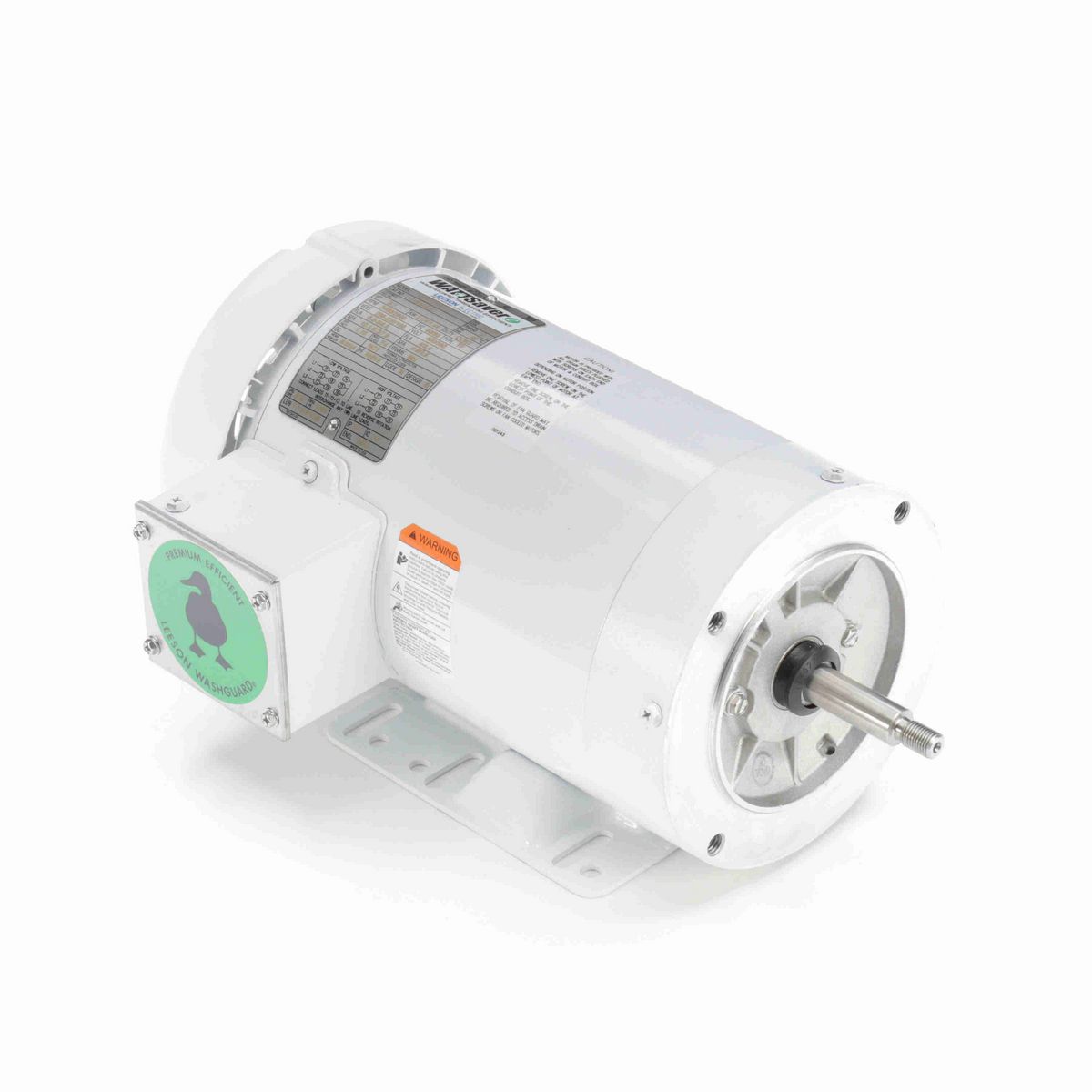 LEESON White Duck™ Jet Pump Motor, 3 & 2 HP, 3 Ph, 60 & 50 Hz, 230/460 & 190/380 V, 3600 & 3000 RPM, 56J Frame, TEFC - 119463.00