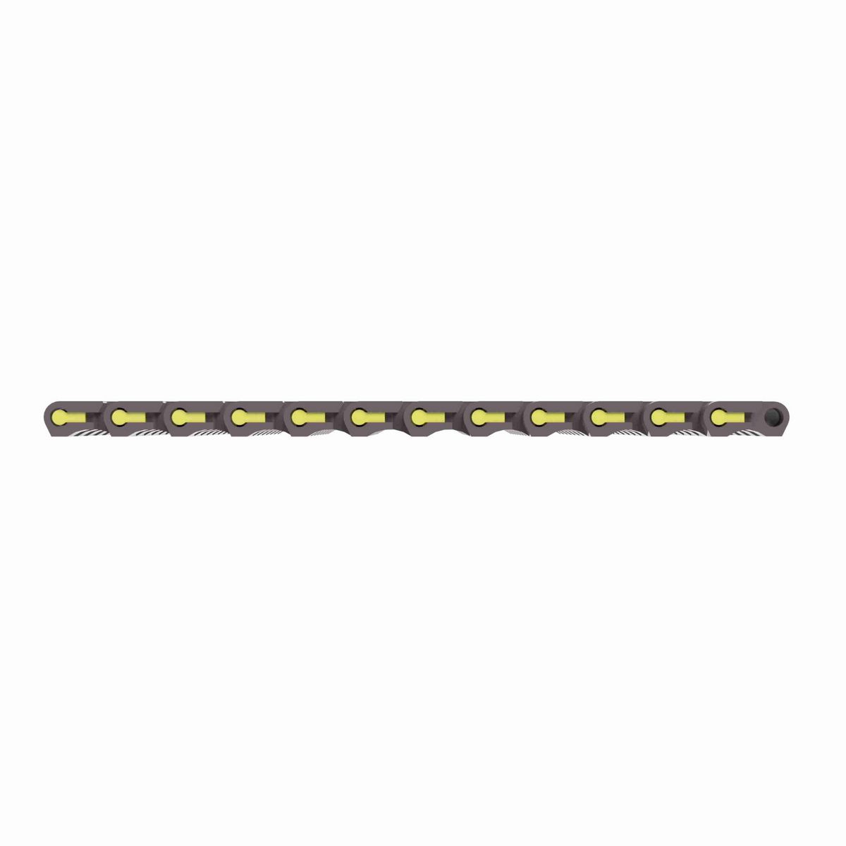 Rexnord 1505 Straight Running Solid Top, Material: Brown High Performance, Width: 6in, Pitch: 15mm - HP1505-6