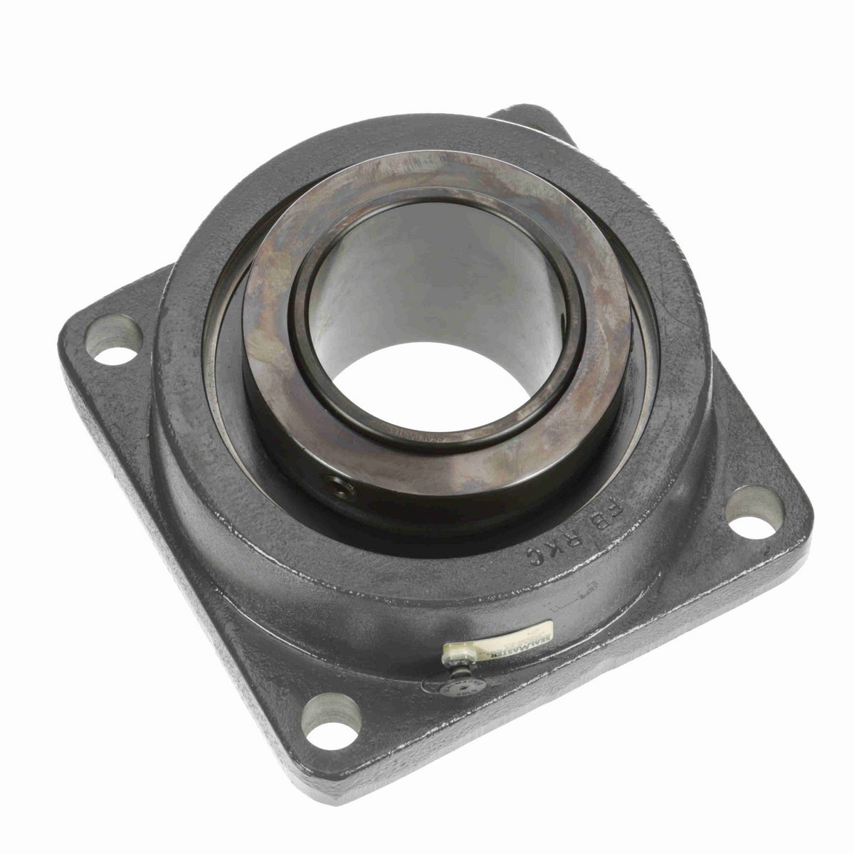 Sealmaster Mounted Cast Iron Four Bolt Flange Spherical Roller - 52100 Bearing Steel, Black Oxided - Collar Mount Lock - USFB5000-315