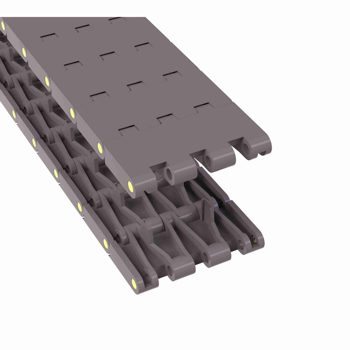 Rexnord 5705 Straight Running Solid Top, Material: Brown High Performance, Width: 3.25in, Pitch: 1.5in - 81416671