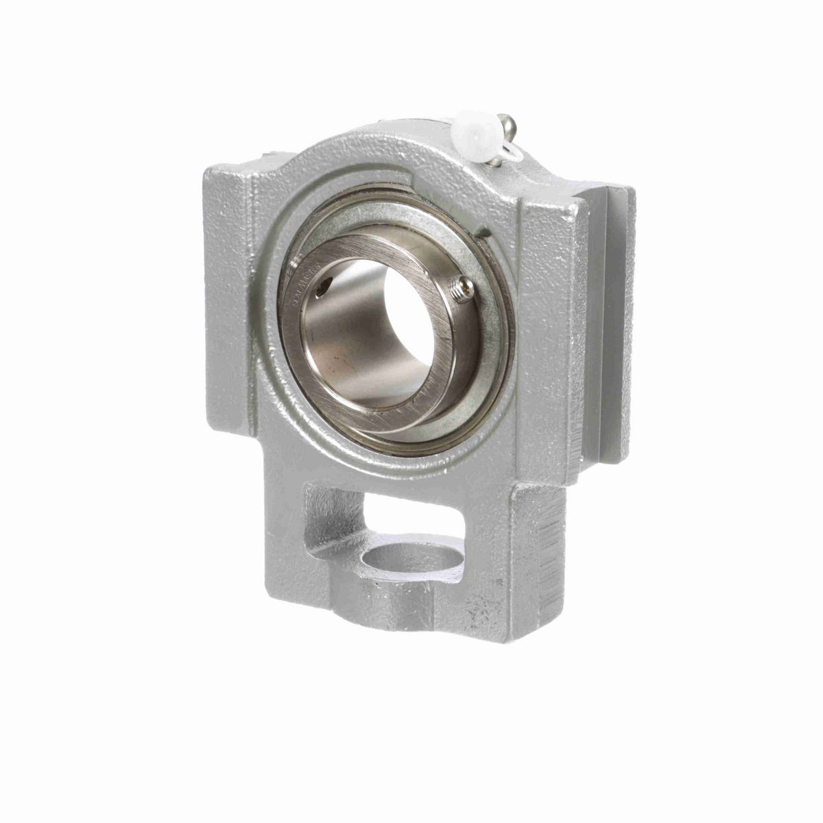 Sealmaster Mounted Flouropolymer Coated Cast Iron Wide Slot Take Up Ball Bearing - 52100 Bearing Steel, Phosphorus Nickel Coated - Setscrew Lock - Corrosion Resistant - CRSTF-PN32
