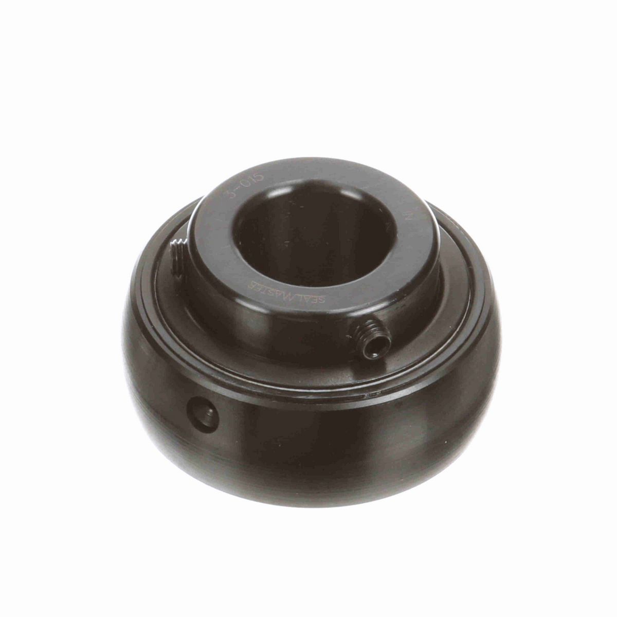Sealmaster Mounted Insert Only Ball Bearing - 52100 Bearing Steel, Black Oxided - Setscrew Lock - 3-015
