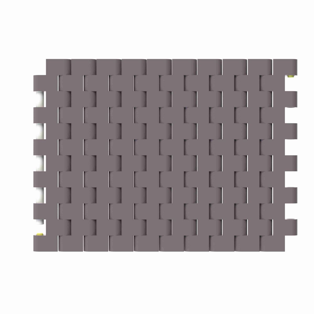 Rexnord 1505 Straight Running Solid Top, Material: Brown High Performance, Width: 4.5in, Pitch: 15mm - 81425421