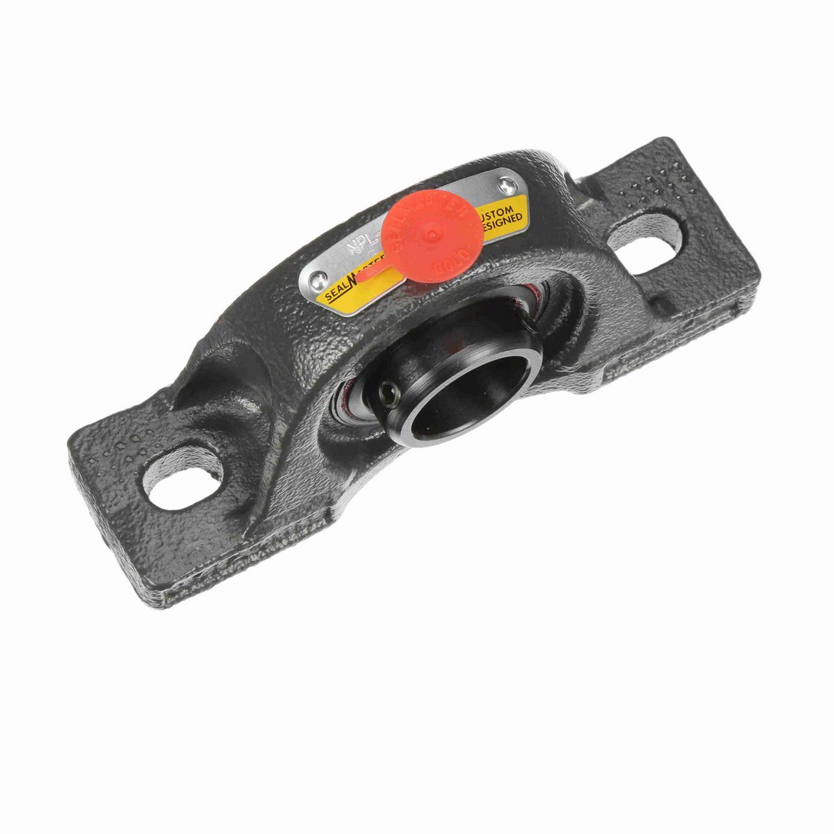 Sealmaster Mounted Cast Iron Two Bolt Low Base Pillow Block Ball Bearing - 52100 Bearing Steel, Black Oxided - Setscrew Lock - High Temperature - NPL-16 HT