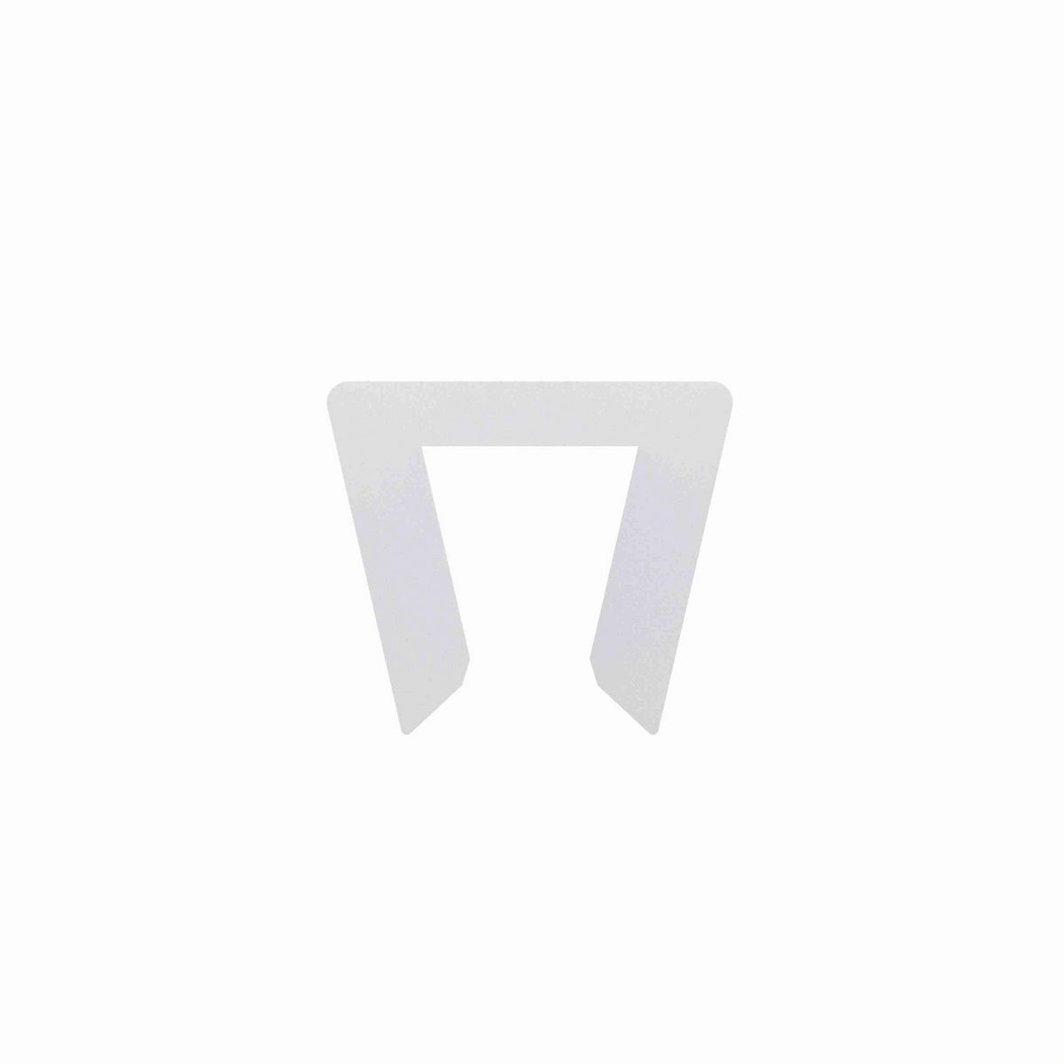 System Plast Bar Cap: 0.75"W X 0.63"H X 6000"L White UHMW-PE - VG-P38BC-500