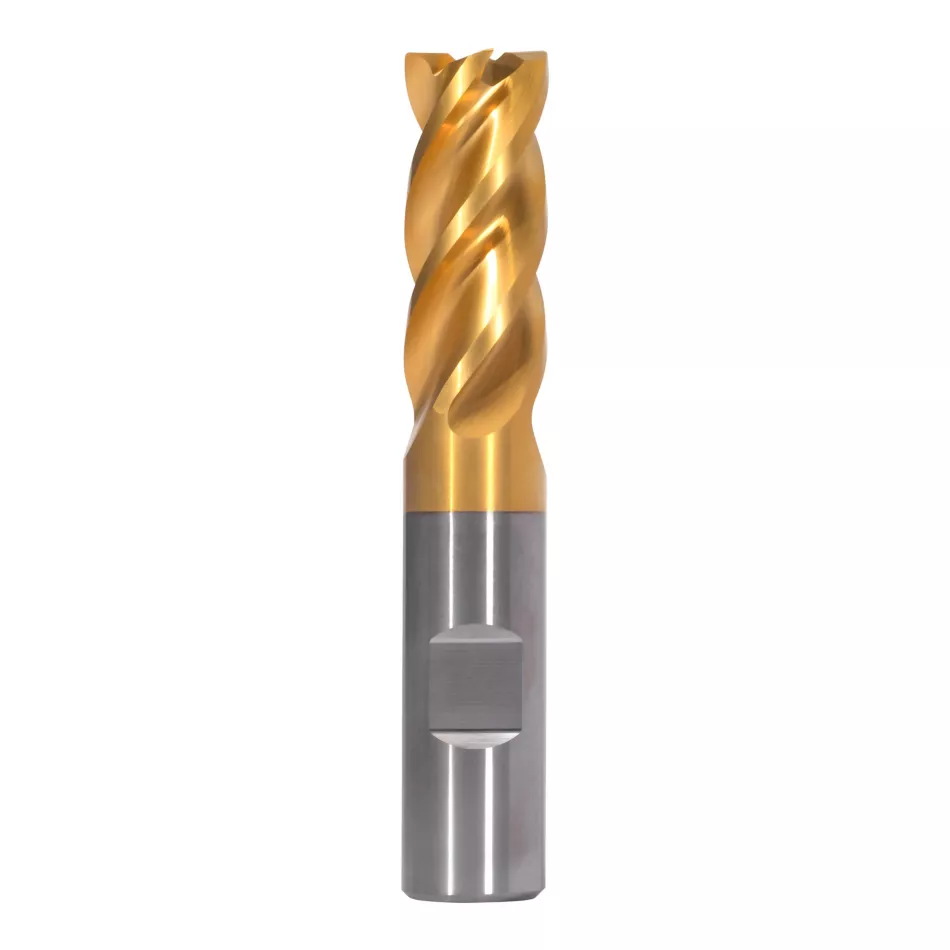 Solid Carbide End Mill for Roughing and Finishing of Multiple Materials Kennametal GOmill PRO - Radiused - 4 Flutes - Weldon Shank - Metric [7231675]