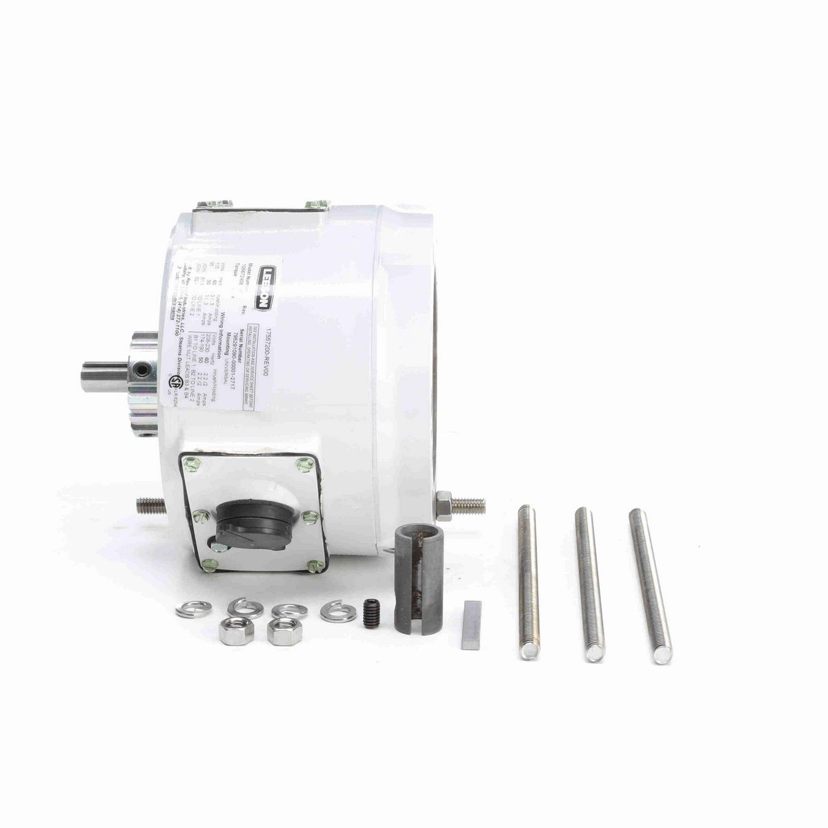LEESON 6 LB-FT COUPLER BRAKE.56C/143-5TC.NEMA4X/IP55/BISSC.115/230V.1PH.ALUMINUM STEARNS 1056724081PF - 175572.00