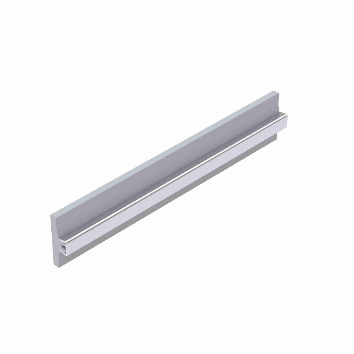 System Plast Tee Guide Rail: 2.25"W X 0.83"H X 96"L Grey Nolu-S - VG-SST-2.25-NS-8