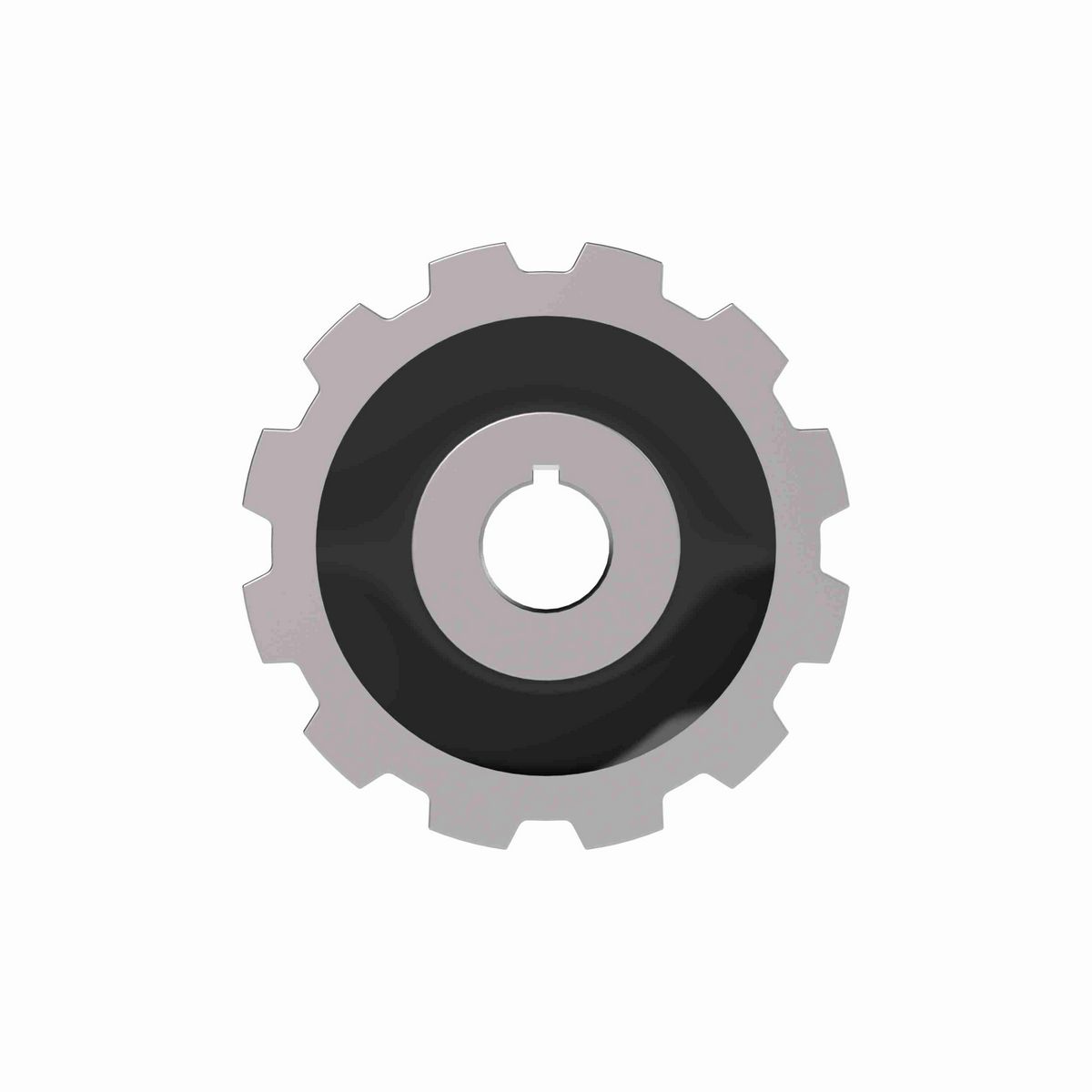 Rexnord 880 Series Solid One Piece Cast Iron Sprocket with 12 Teeth and a 1-1/4in Round Shaft-Ready Bore with Keyway & Setscrew - 401-204-4