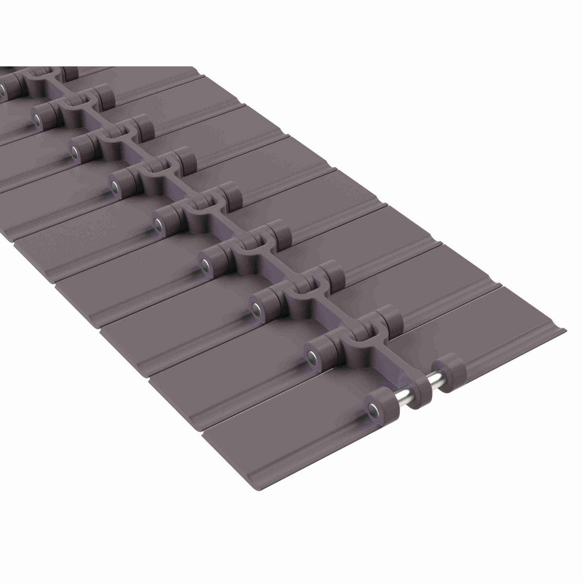 Rexnord 820 RubberTop Straight Running RubberTop®, Material: Brown High Performance, Width: 6in, Pitch: 1.5in - 81418893