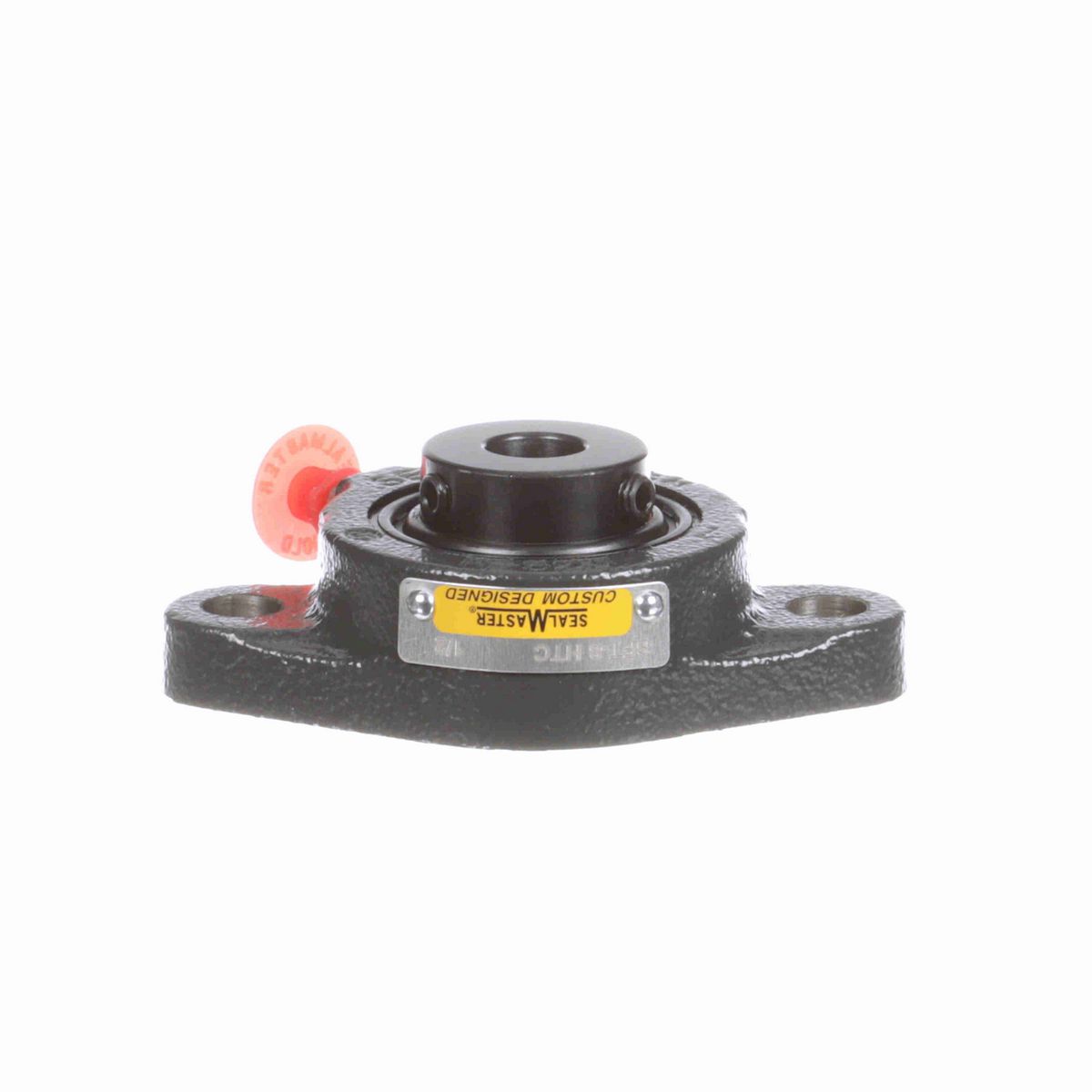 Sealmaster Mounted Cast Iron Two Bolt Flange Ball Bearing - 52100 Bearing Steel, Black Oxided - Setscrew Lock - High Temperature - SFT-8 HTC