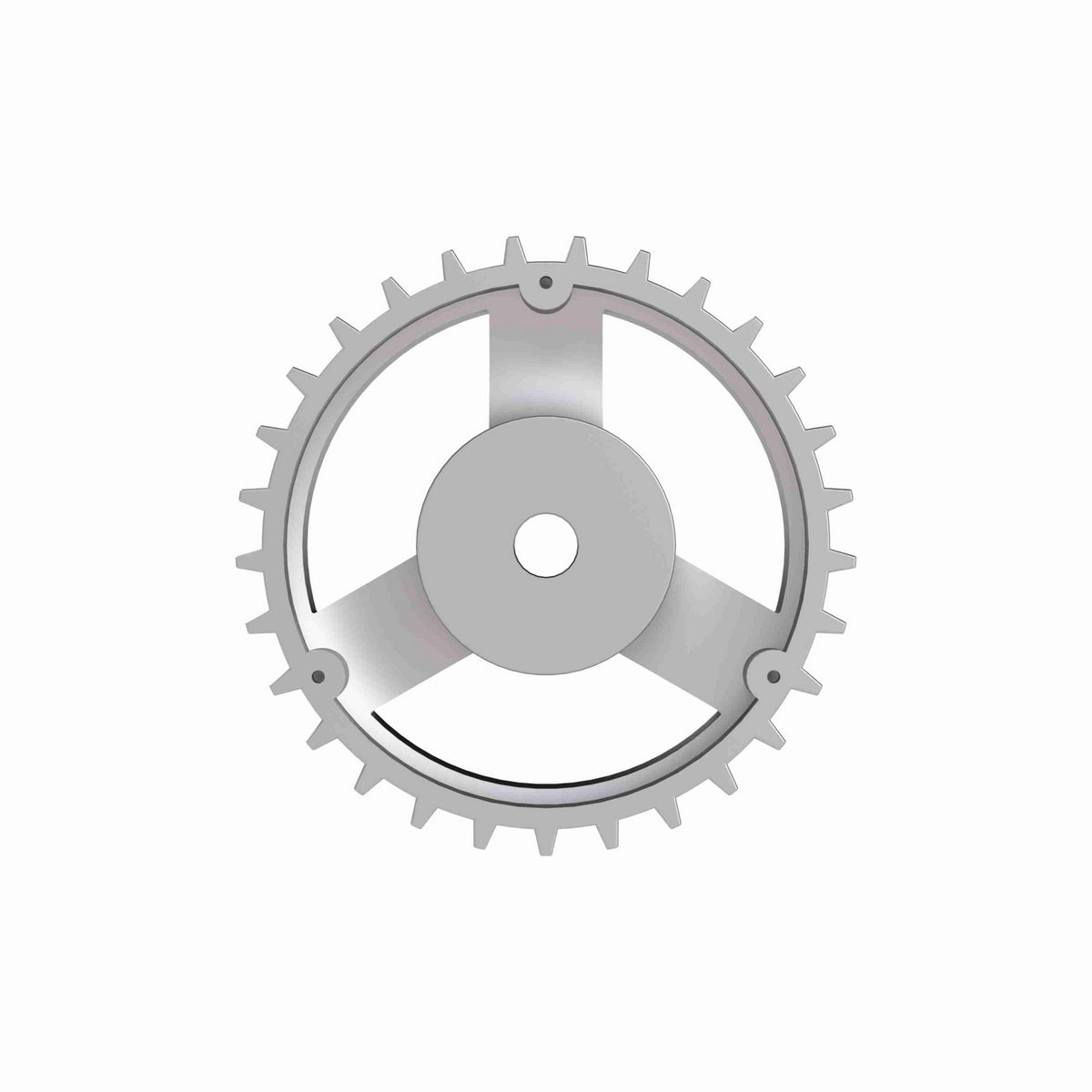Rexnord 820 Series Solid One Piece Cast Iron Sprocket with 29 Teeth and a 3/4in Round Rough Stock Bore (RSB) - 401-164-2