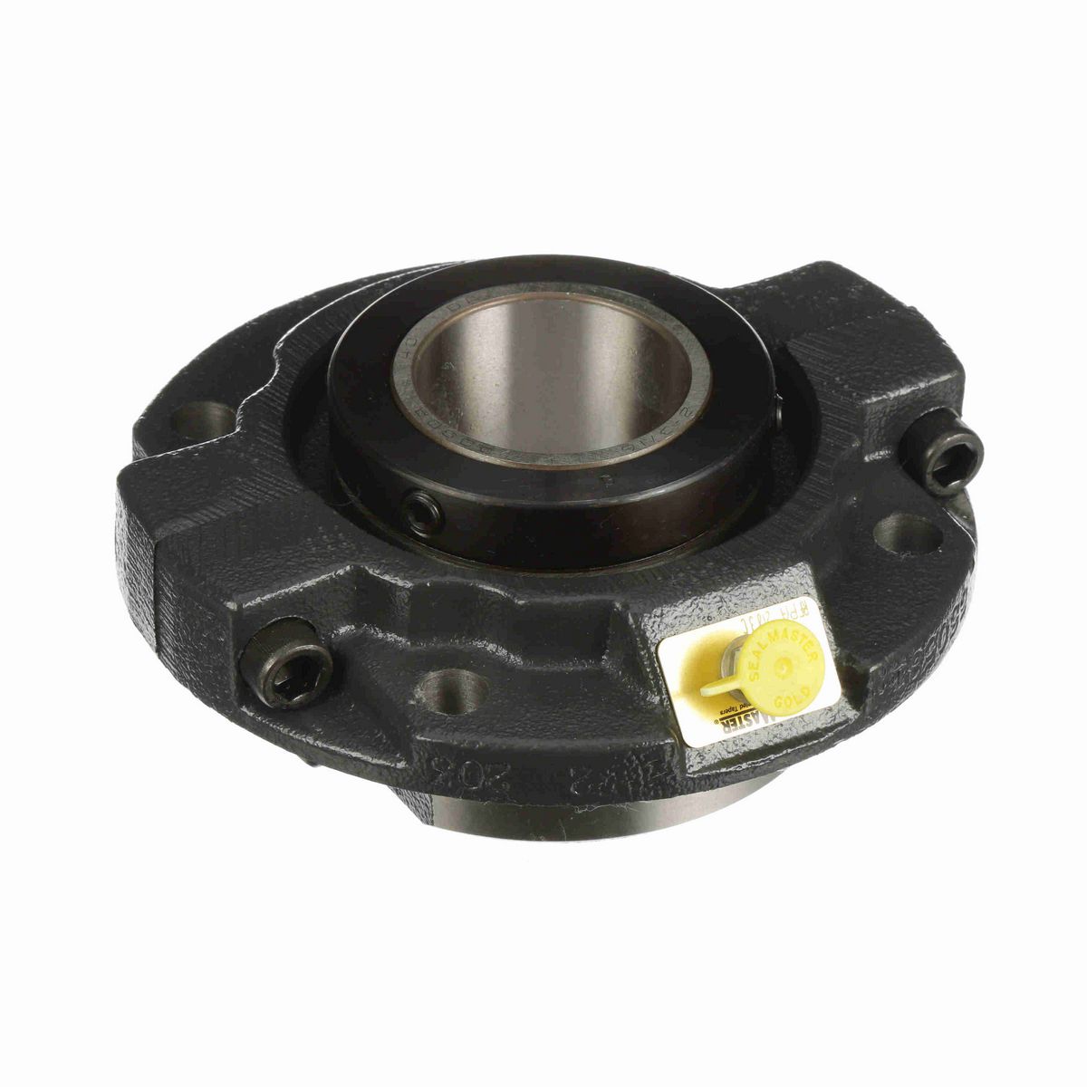 Sealmaster Mounted Cast Iron Piloted Flange Tapered Roller - 52100 Bearing Steel - Collar Mount Lock - RFPA 203C