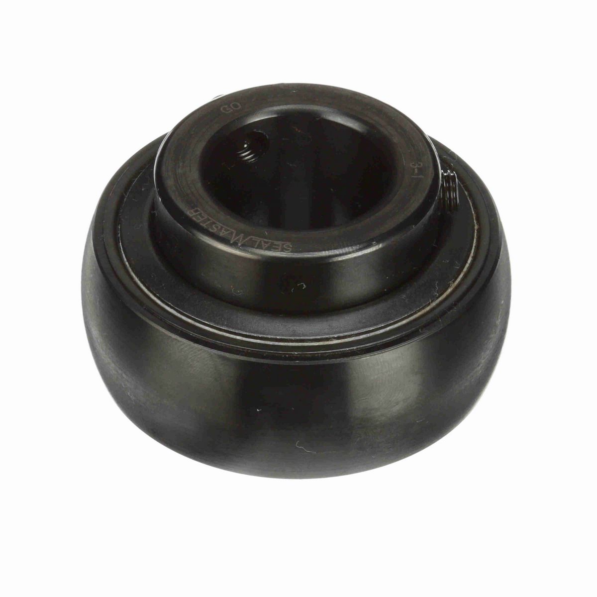 Sealmaster Mounted Insert Only Ball Bearing - 52100 Bearing Steel, Black Oxided - Setscrew Lock - 3-1