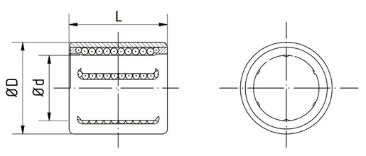 Шариковые направляющие гильзы NTN KH2030